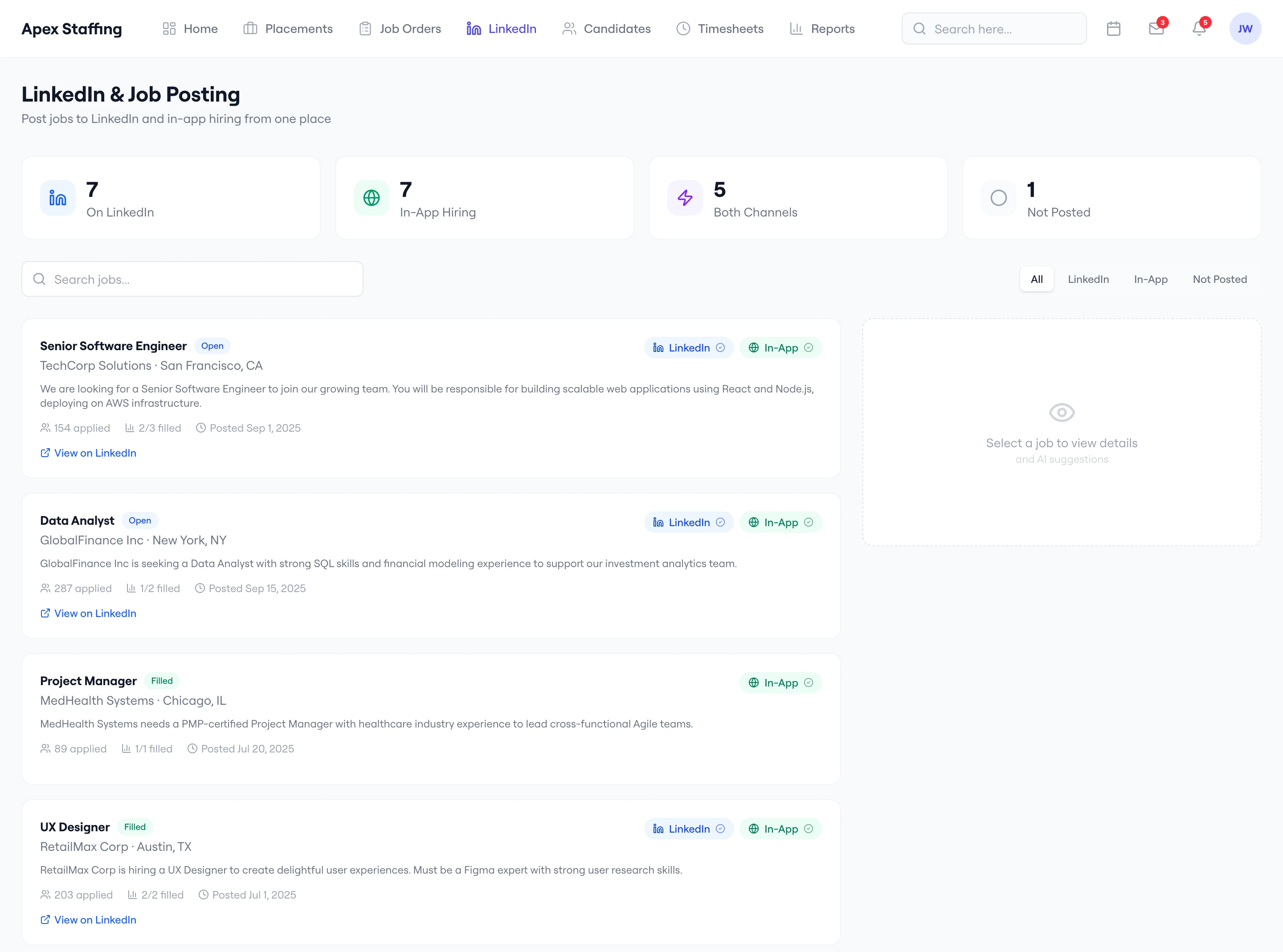 LinkedIn & Job Posting